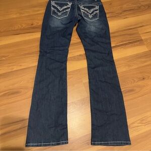 Shyanne Dark Blue Flare Jeans Sz 26r